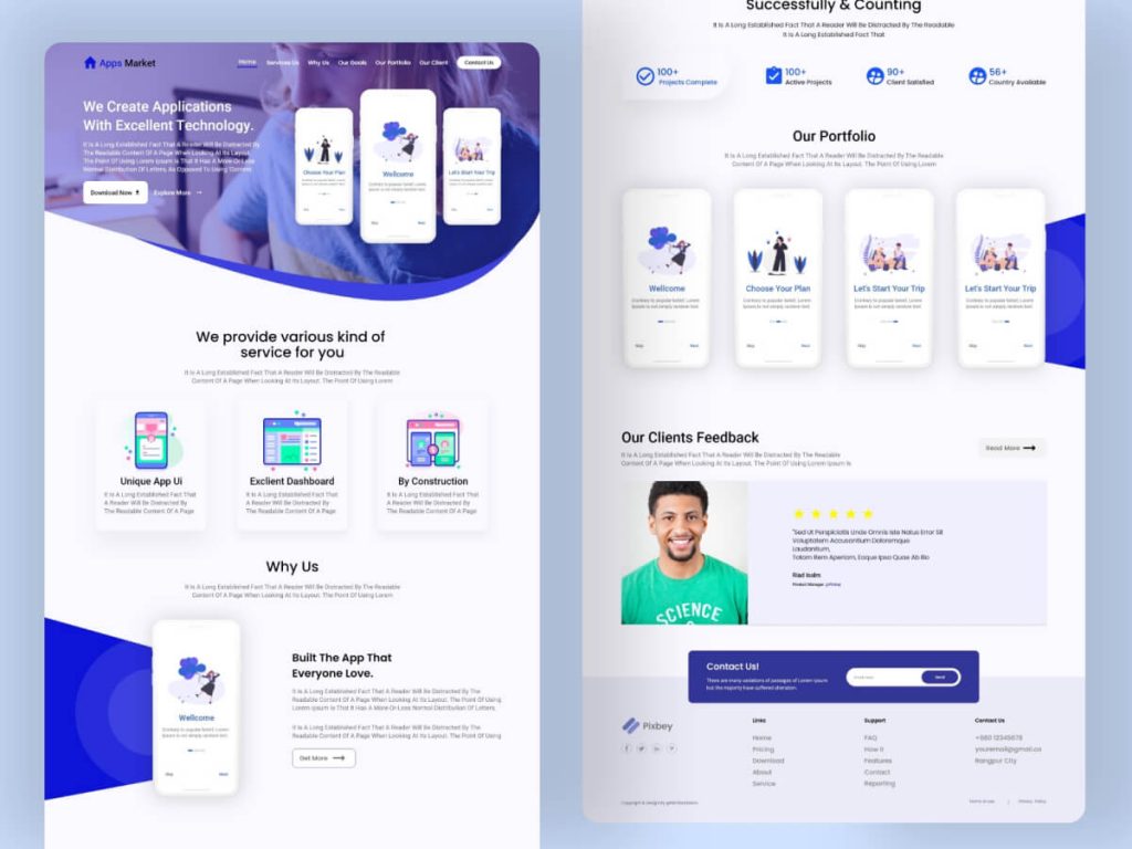 Apps Creator Landing Page