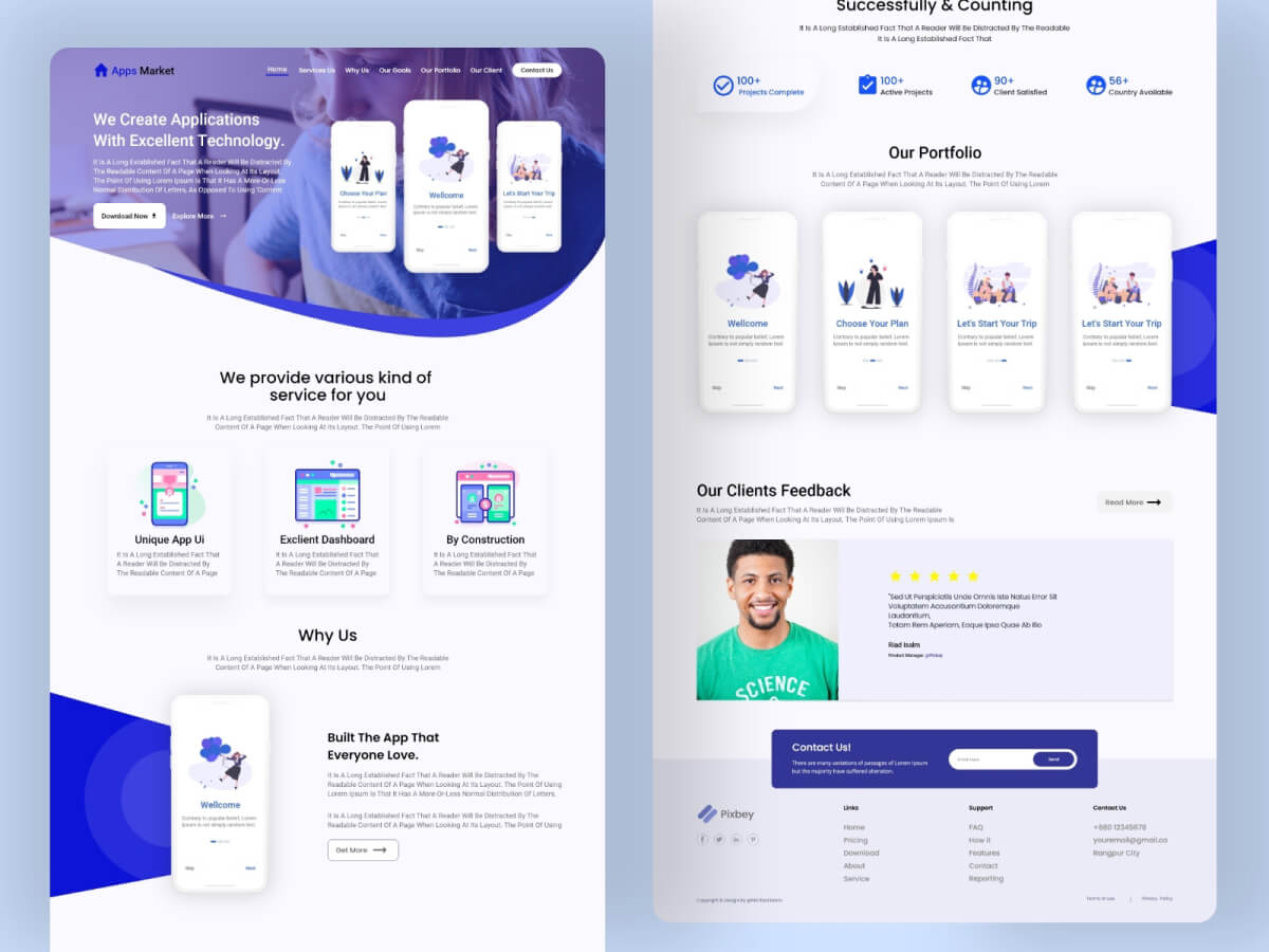 Apps Creator Landing Page