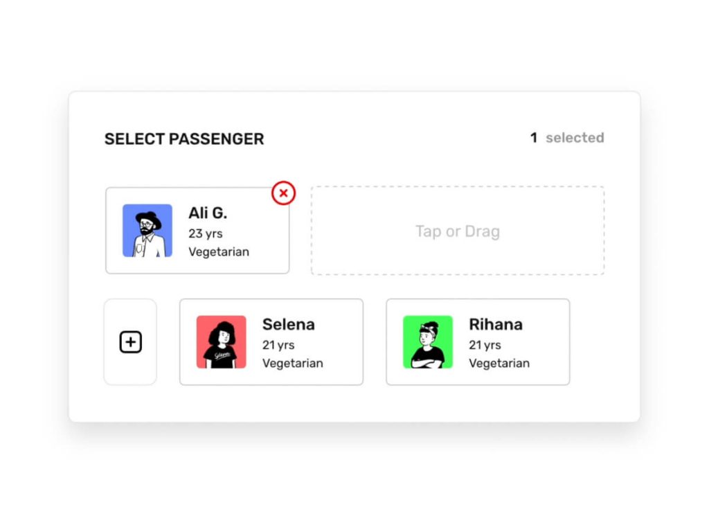 Passenger Selection Interaction