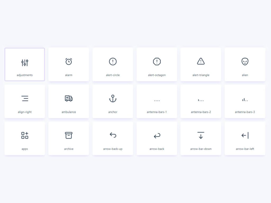 Tabler Icon Pack for Adobe XD