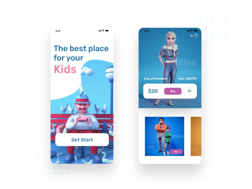Toy Store App - Adobe XD UI Kit